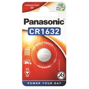 Батарейка Panasonic літієва CR1632 блістер, 1 шт., CR-1632EL/1B UA